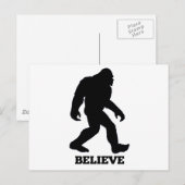 Bigfoot GELEVE Sasquatch Briefkaart (Voorkant / Achterkant)