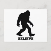 Bigfoot GELEVE Sasquatch Briefkaart (Voorkant)