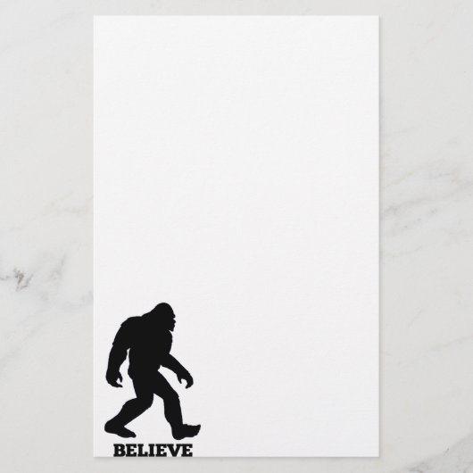 Bigfoot GELEVE Sasquatch Briefpapier (Voorkant)