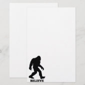 Bigfoot GELEVE Sasquatch Briefpapier (Voorkant / Achterkant)