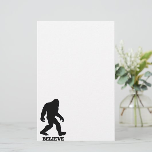 Bigfoot GELEVE Sasquatch Briefpapier (Staand voorkant)