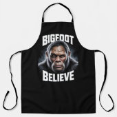 Bigfoot Geloof Cryptid Fan BBQ Pit Schort (Voorkant)
