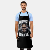 Bigfoot Geloof Cryptid Fan BBQ Pit Schort (Gedragen)