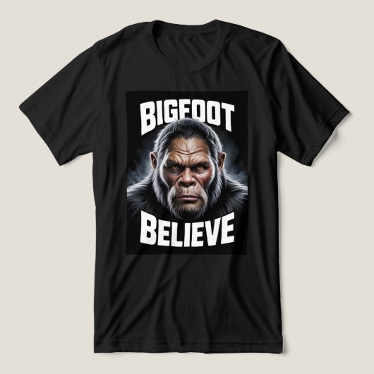 Bigfoot Geloof Cryptid Fan T-Shirt (Design voorkant)