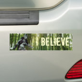 Bigfoot, geloof ik Bumpersticker (Op auto)
