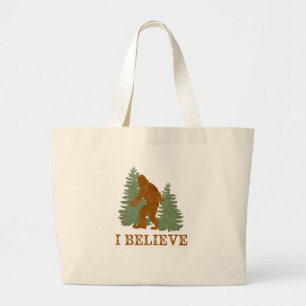 Bigfoot geloof ik grote tote bag