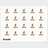 Bigfoot, geloof ik ronde sticker (Vel)