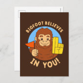 Bigfoot gelooft in jou briefkaart (Voorkant / Achterkant)