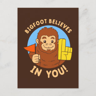 Bigfoot gelooft in jou briefkaart