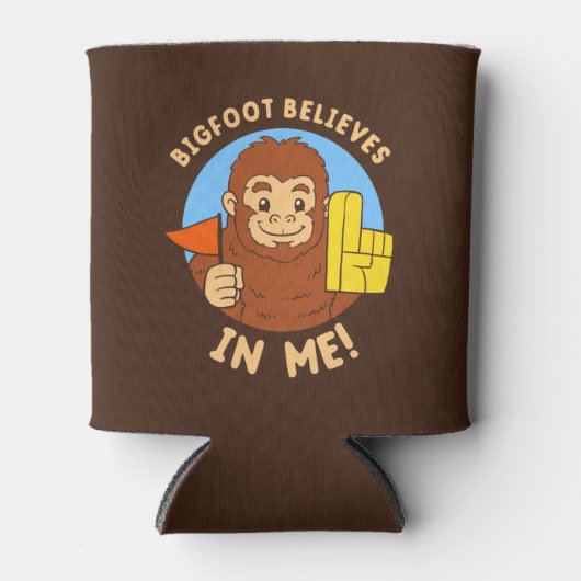Bigfoot gelooft in mij blikjeskoeler (Voorkant)