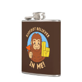 Bigfoot gelooft in mij heupfles (Links)