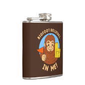 Bigfoot gelooft in mij heupfles (Rechts)