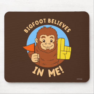 Bigfoot gelooft in mij muismat