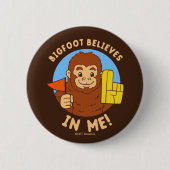 Bigfoot gelooft in mij ronde button 5,7 cm (Voorkant)