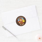 Bigfoot gelooft in mij ronde sticker (Envelop)