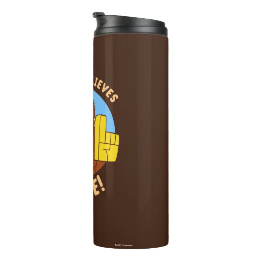 Bigfoot gelooft in mij thermosbeker (Geroteerd rechts)