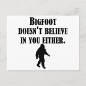 Bigfoot gelooft ook niet in jou briefkaart (Voorkant)
