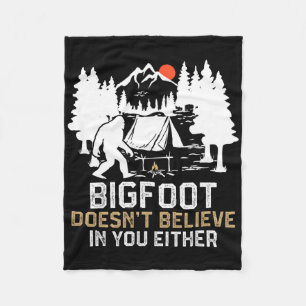Bigfoot gelooft ook niet in jou Funny Bigfoo Fleece Deken