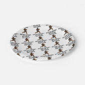 Bigfoot gelooft ook niet in jou! papieren bordje (Gekanteld)