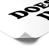 Bigfoot gelooft ook niet in jou poster (Hoek)