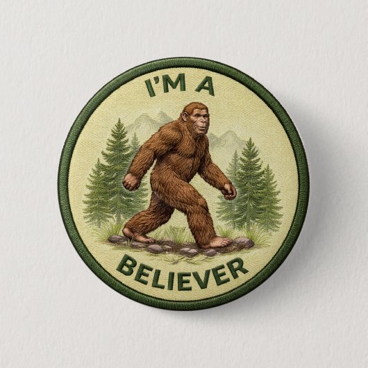 Bigfoot-gelovige Ronde Button 5,7 Cm (Voorkant)