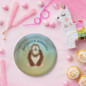 Bigfoot gepersonaliseerde verjaardag papieren bordje (Feest)