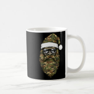 Bigfoot Gezicht Zonnebril Kerstman Kerst Camo Kers Koffiemok
