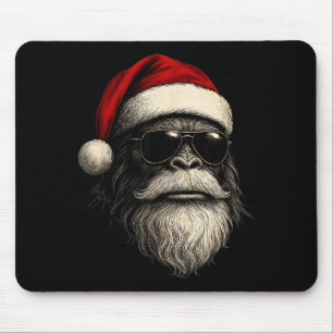 Bigfoot Gezicht Zonnebril Kerstman Kerst Grappig K Muismat