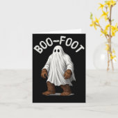 Bigfoot Ghost Kostuum Halloween Boo-foot Sasquatch Kaart (Gele Bloem)