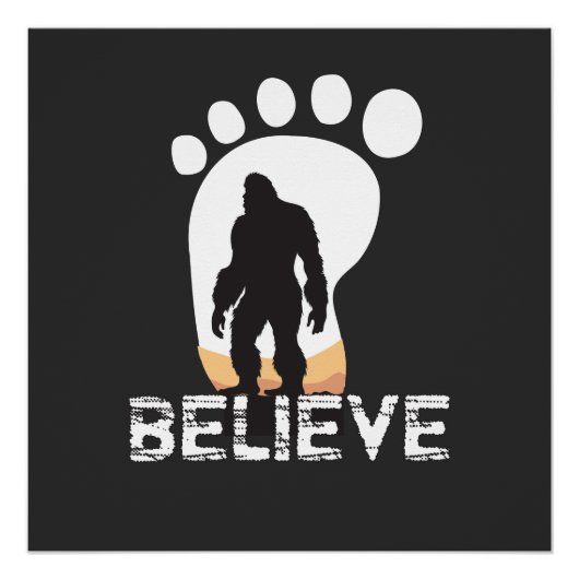 Bigfoot Gift | Funny Bigfoot Shirt | Bigfoot Perfect Poster (Voorkant)