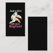 Bigfoot Girl Sasquatch lover Yeti Fan Visitekaartje (Voorkant / Achterkant)