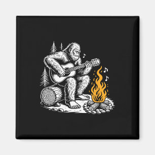 Bigfoot Gitaar spelend Kampeer vuur Moppertje Kamp Magneet