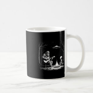 Bigfoot Gitaar T-shirt Kampvuur Alien Ufo Kamperen Koffiemok