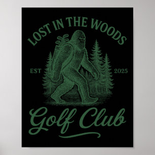 Bigfoot Golfen Sasquatch Golf voor mannen en vrouw Poster
