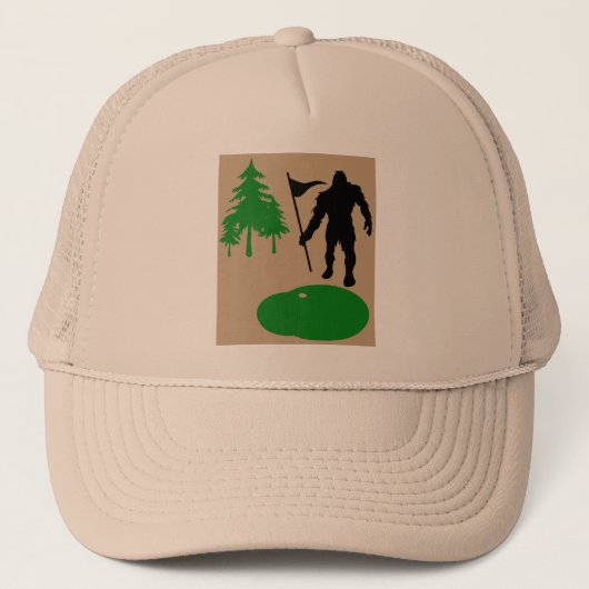 Bigfoot Golfen Trucker Pet (Voorkant)
