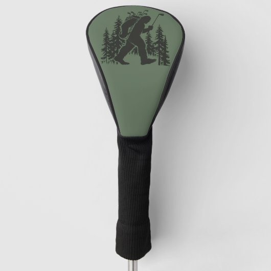 Bigfoot Golfer Boom Funny Sasquatch Golfen Golf Golfheadcover (Voorkant)