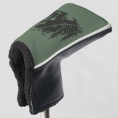 Bigfoot Golfer Boom Funny Sasquatch Golfen Golf Golfheadcover (3/4 voorkant)