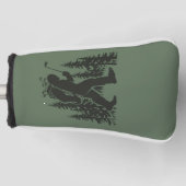 Bigfoot Golfer Boom Funny Sasquatch Golfen Golf Golfheadcover (Voorkant)