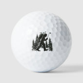 Bigfoot Golfer Boom Mop Sasquatch Golfen Golf Golfballen (Voorkant)