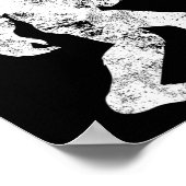 Bigfoot Golfer  Sasquatch Funny Mannen Wo Poster (Hoek)