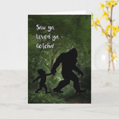 Bigfoot Gotcha Dag voor adoptie van zoon Kaart (Gele Bloem)