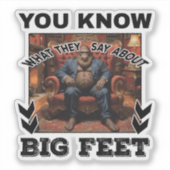 Bigfoot-grap Sticker (Voorkant)