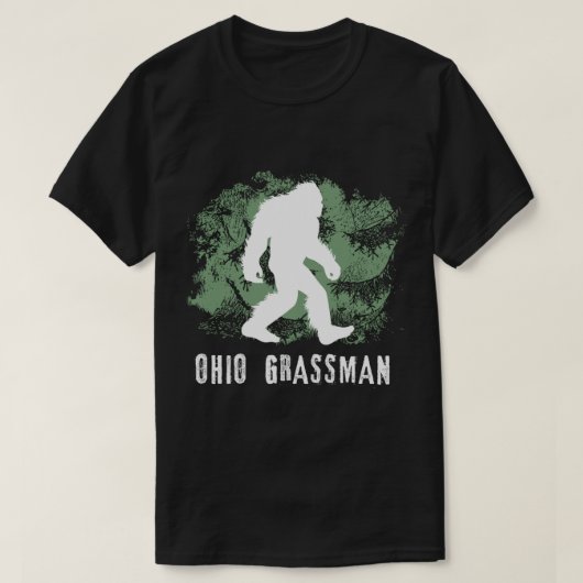 Bigfoot Grassman Cryptid Ohio Valley Park Sasquatc T-shirt (Design voorkant)