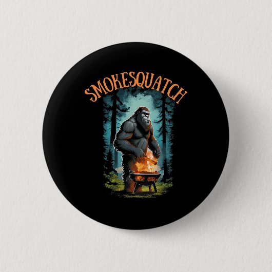 Bigfoot Grillen Sasquatch Pitmaster Grill BBQ Smo Ronde Button 5,7 Cm (Voorkant)