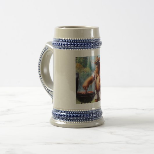 Bigfoot Grilling Burgers Bierpul (Voorkant links)