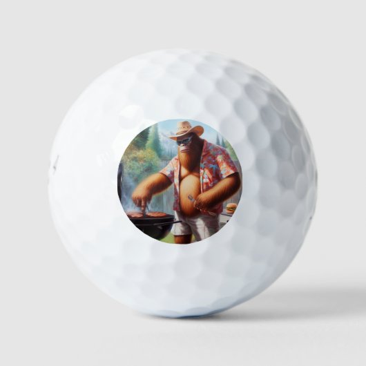 Bigfoot Grilling Burgers Golfballen (Voorkant)