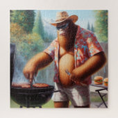 Bigfoot Grilling Burgers Legpuzzel (Verticaal)