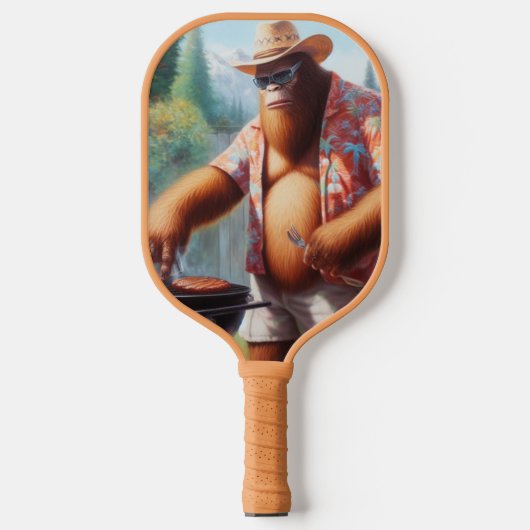 Bigfoot Grilling Burgers Pickleball Paddle (Voorkant)