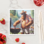 Bigfoot Grilling Burgers Servet (Insitu)