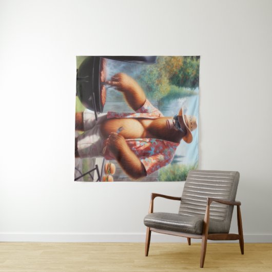 Bigfoot Grilling Burgers Wandkleed (In Situ (horizontaal))